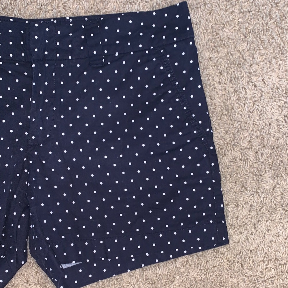 Tommy Hilfiger Women’s Navy Blue Polka Dot Summer Shorts Size 8 - Picture 2 of 8